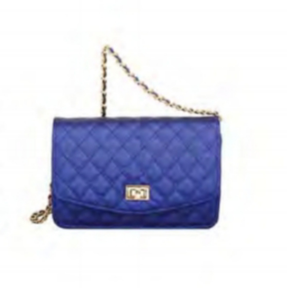 💖SOLD💖 Quilted "Blu" Crossbody Bag - Picture 1 of 4